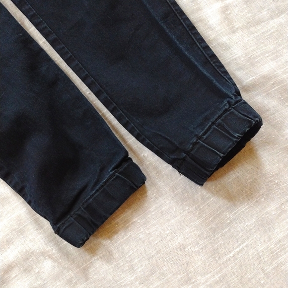 Black Denim Joggers - Picture 2 of 4